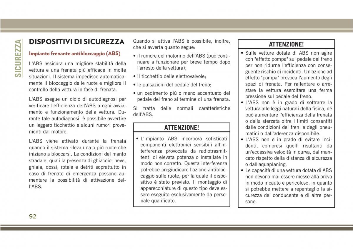 Jeep Compass II 2 manuale del proprietario / page 94