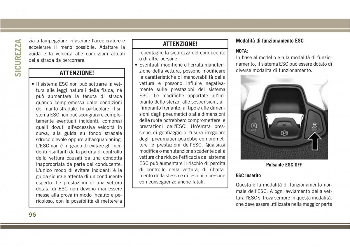 Jeep Compass II 2 manuale del proprietario / page 98