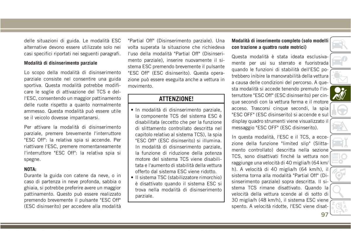 Jeep Compass II 2 manuale del proprietario / page 99