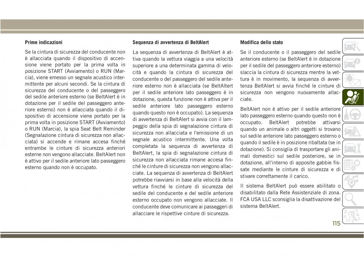 Jeep Compass II 2 manuale del proprietario / page 117