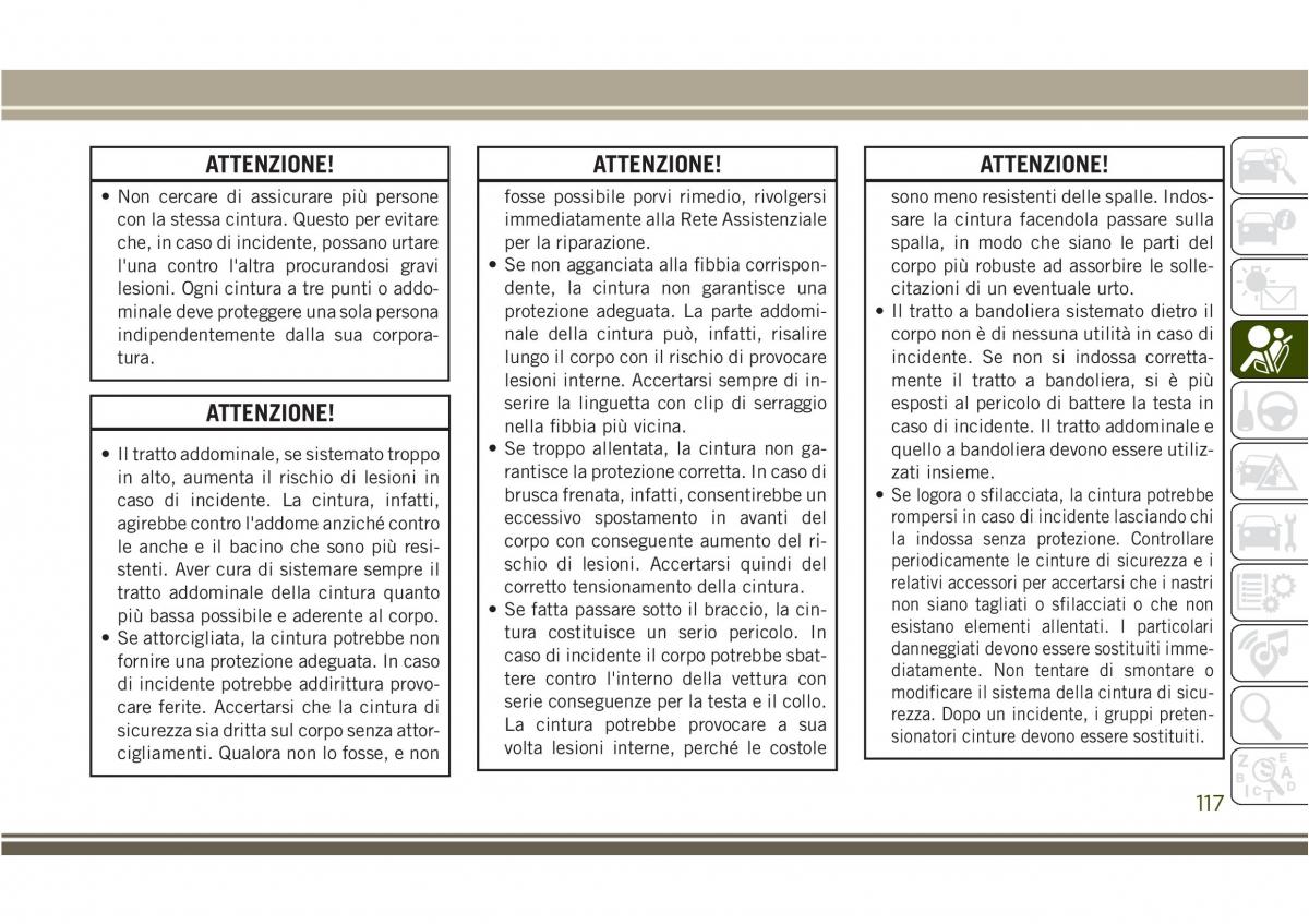 Jeep Compass II 2 manuale del proprietario / page 119