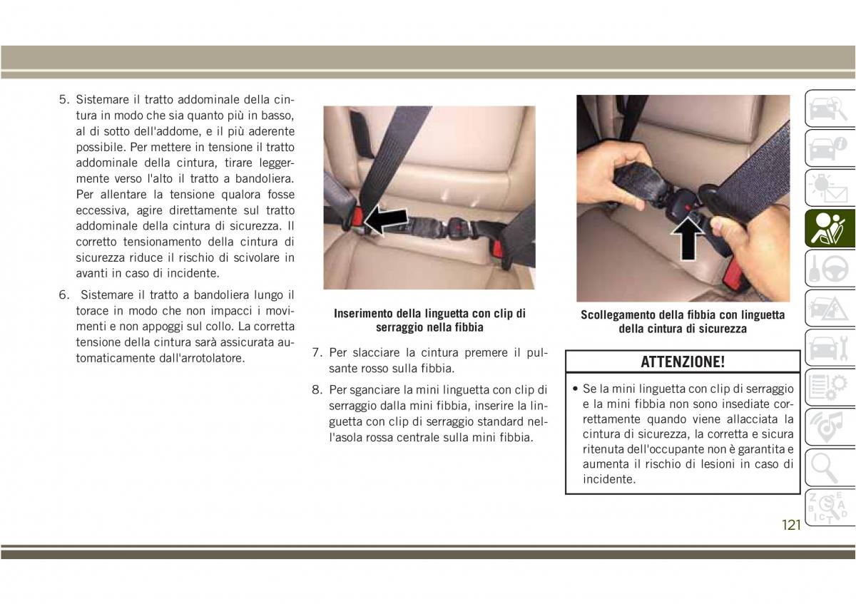 Jeep Compass II 2 manuale del proprietario / page 123