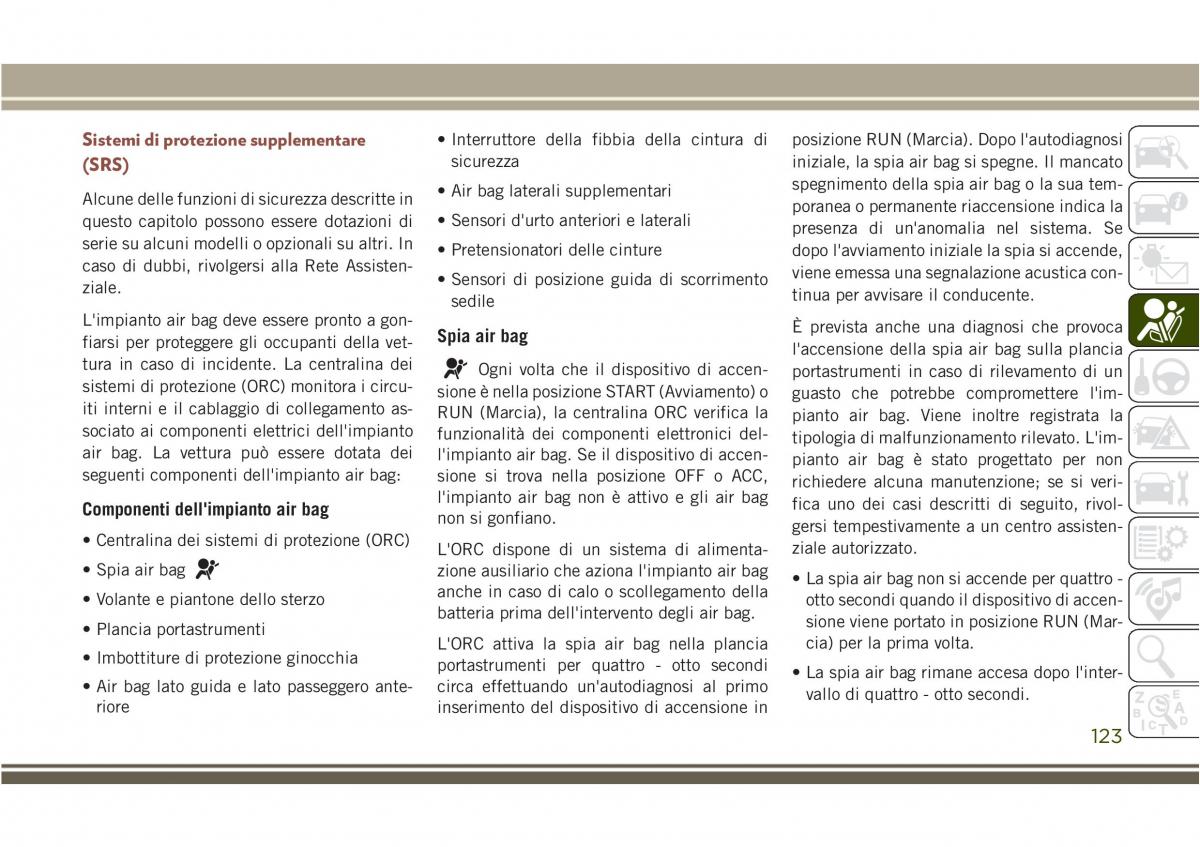 Jeep Compass II 2 manuale del proprietario / page 125