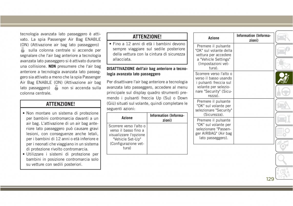 Jeep Compass II 2 manuale del proprietario / page 131