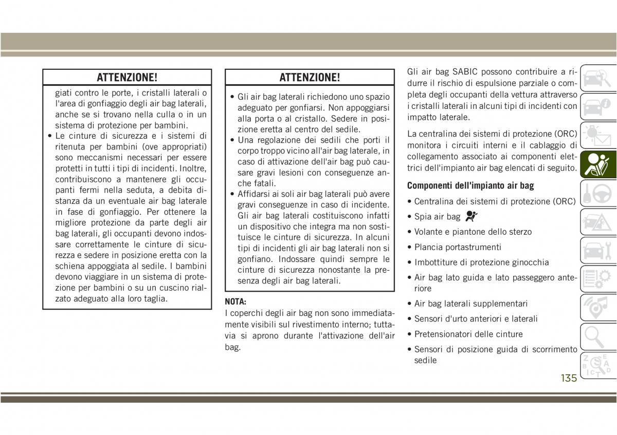 Jeep Compass II 2 manuale del proprietario / page 137