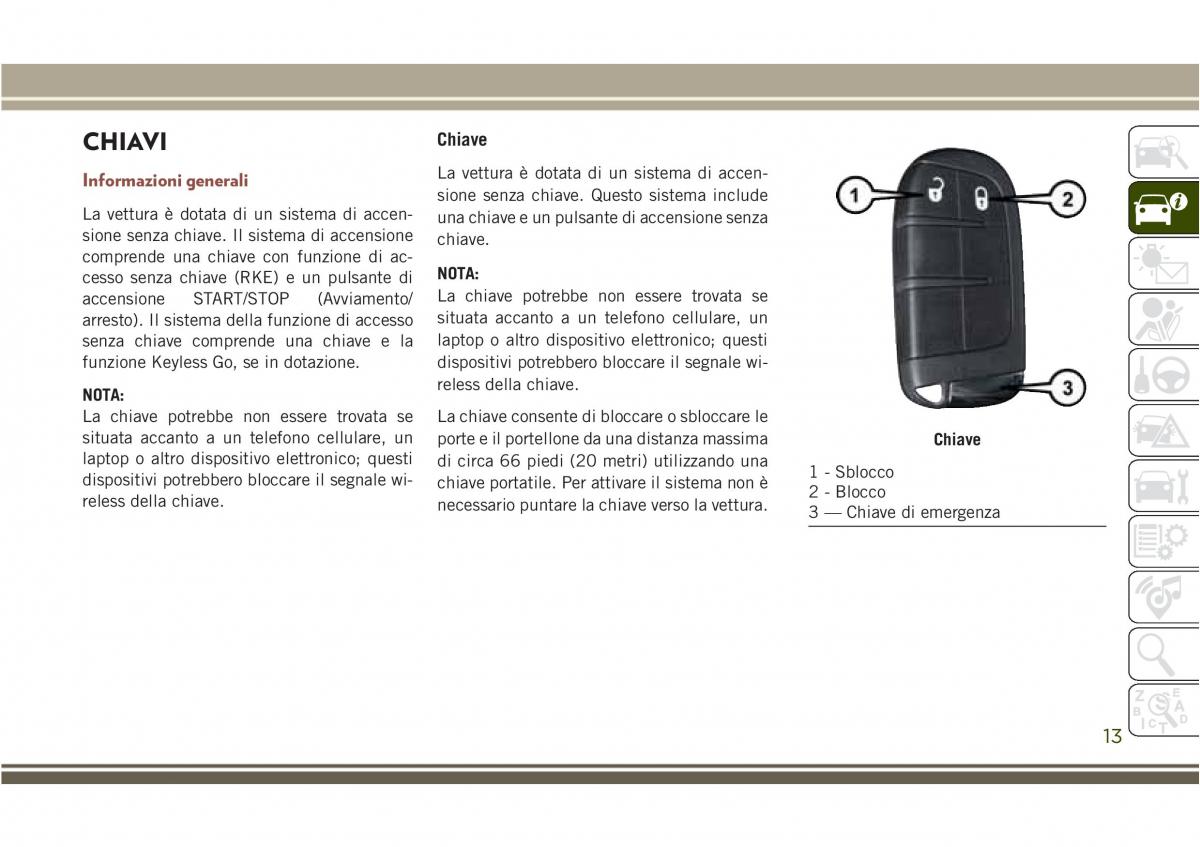 Jeep Compass II 2 manuale del proprietario / page 15