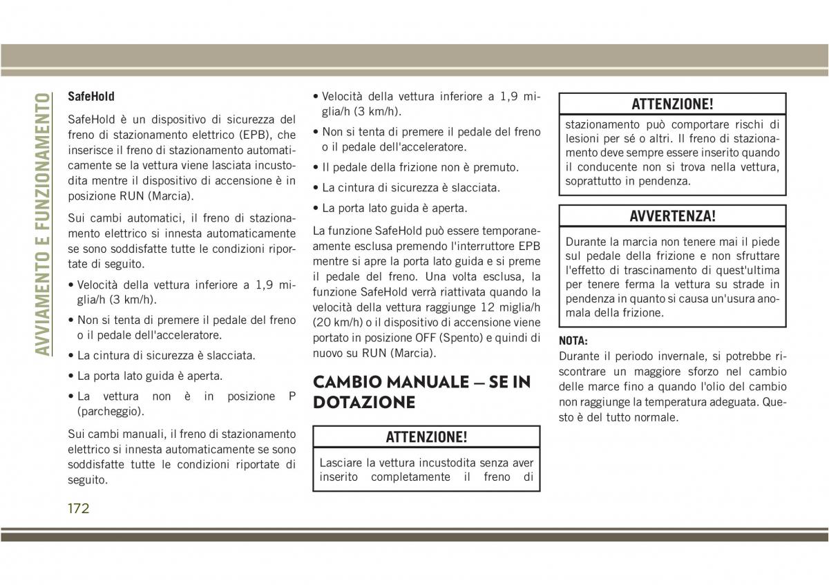 Jeep Compass II 2 manuale del proprietario / page 174