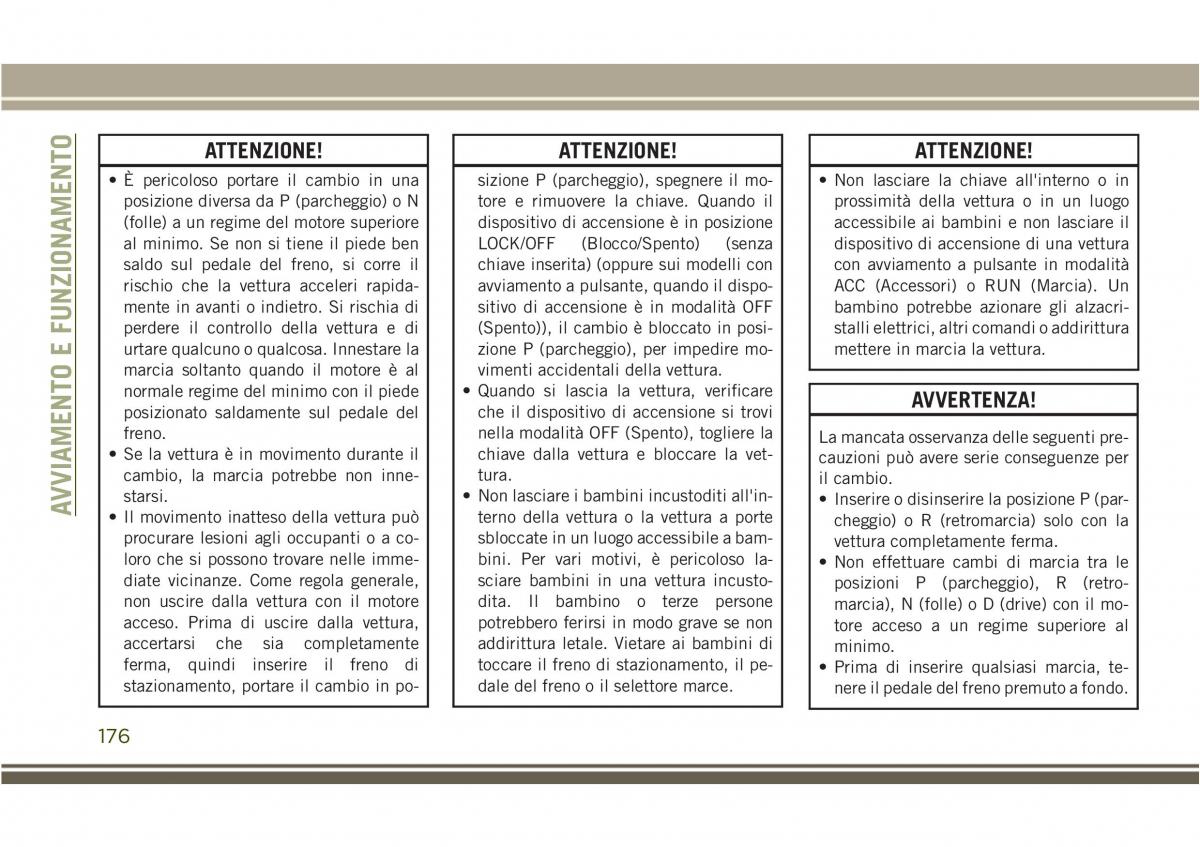 Jeep Compass II 2 manuale del proprietario / page 178