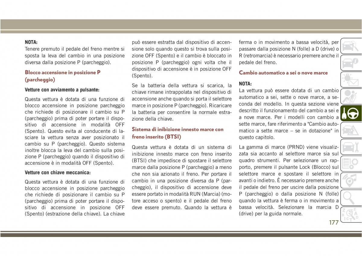 Jeep Compass II 2 manuale del proprietario / page 179