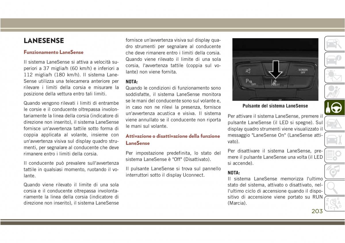 Jeep Compass II 2 manuale del proprietario / page 205