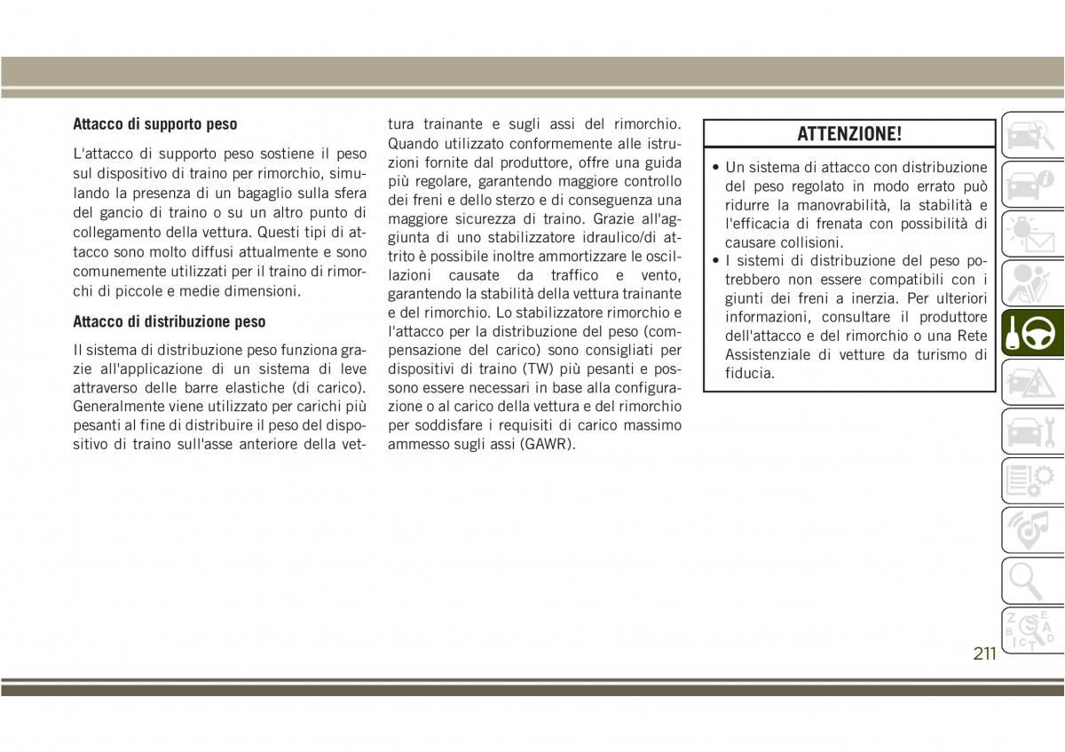 Jeep Compass II 2 manuale del proprietario / page 213