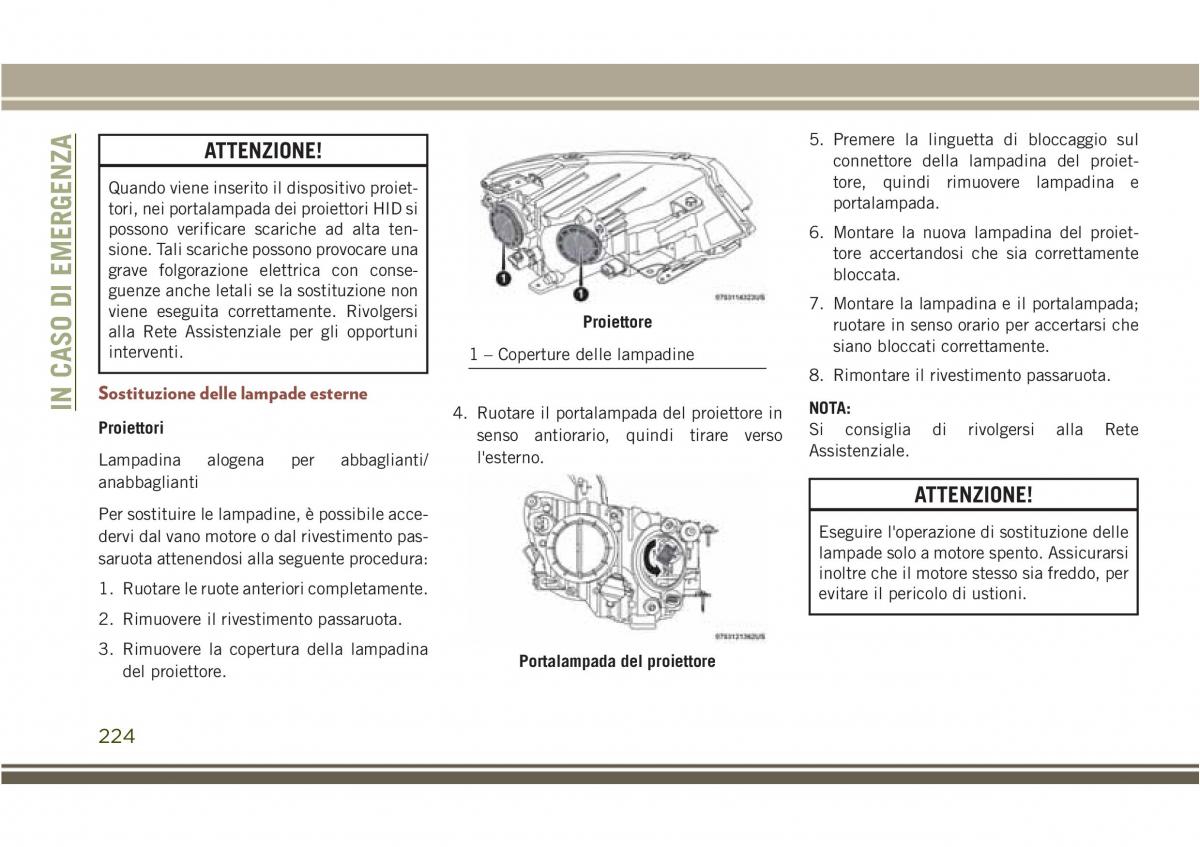 Jeep Compass II 2 manuale del proprietario / page 226