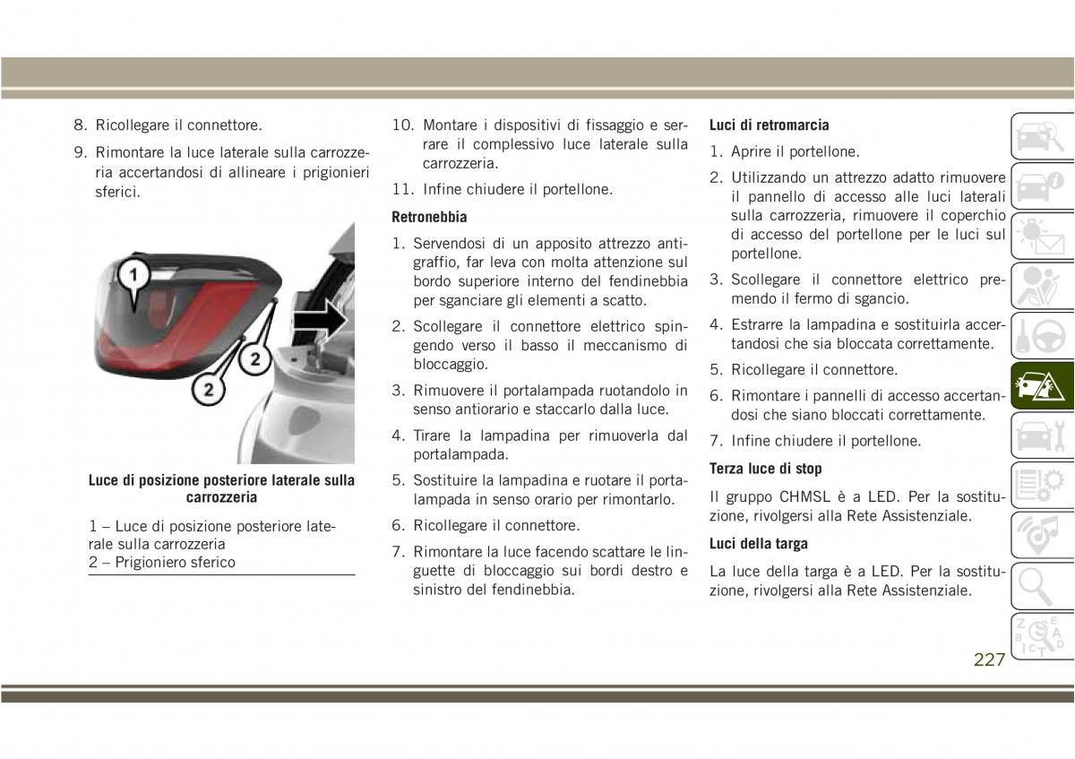 Jeep Compass II 2 manuale del proprietario / page 229