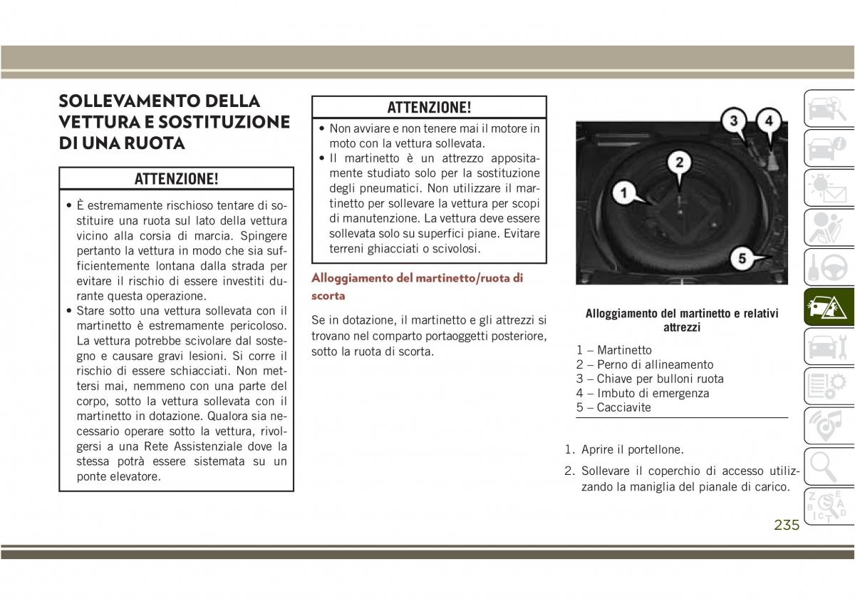 Jeep Compass II 2 manuale del proprietario / page 237