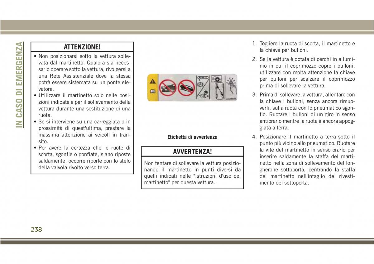 Jeep Compass II 2 manuale del proprietario / page 240