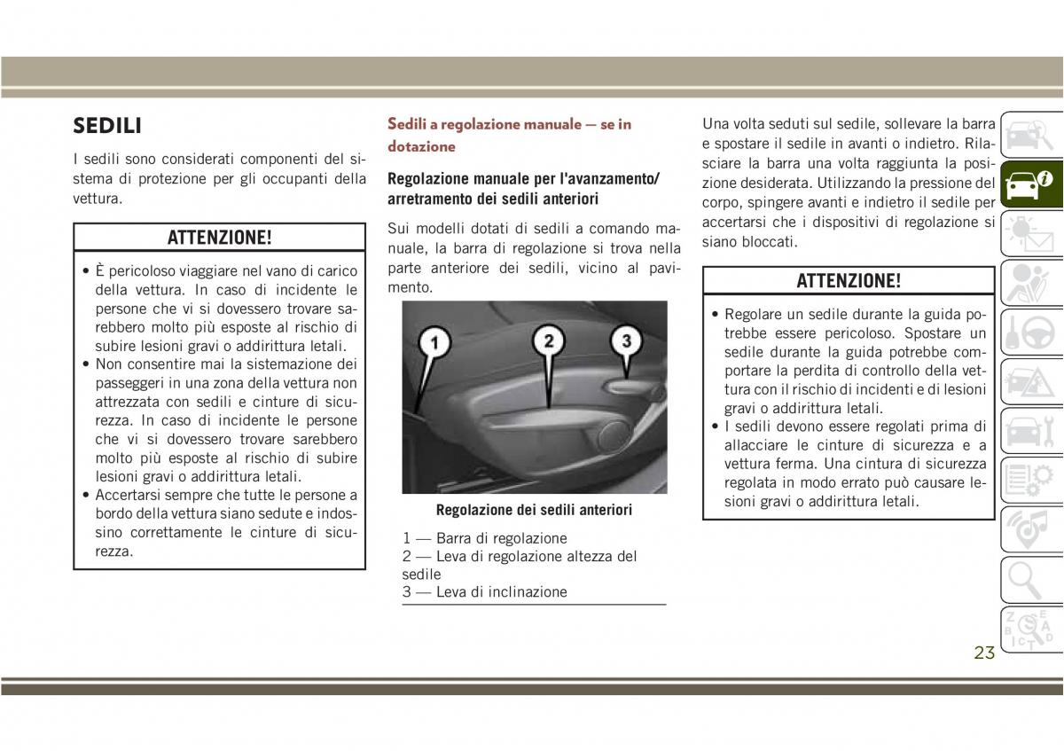 Jeep Compass II 2 manuale del proprietario / page 25