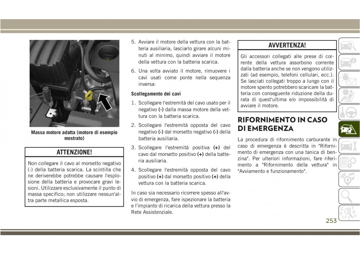 Jeep Compass II 2 manuale del proprietario / page 255