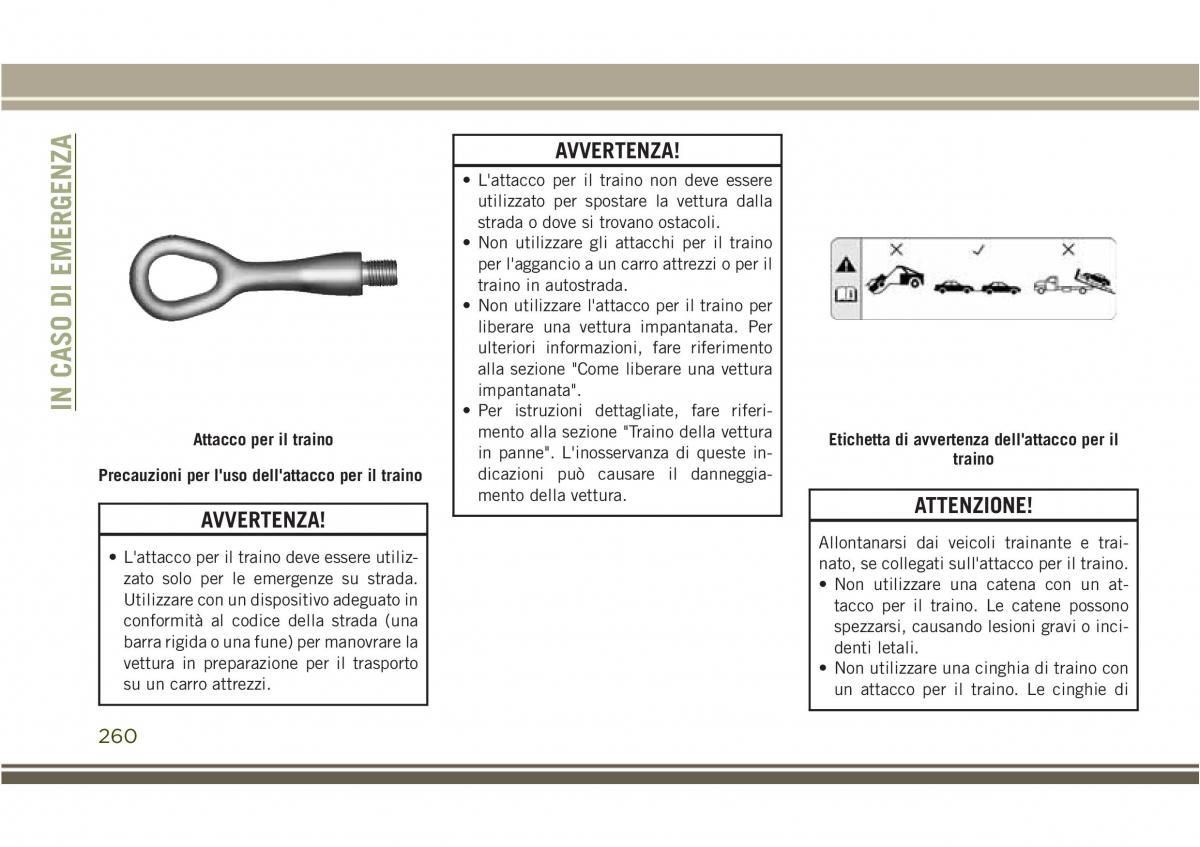 Jeep Compass II 2 manuale del proprietario / page 262