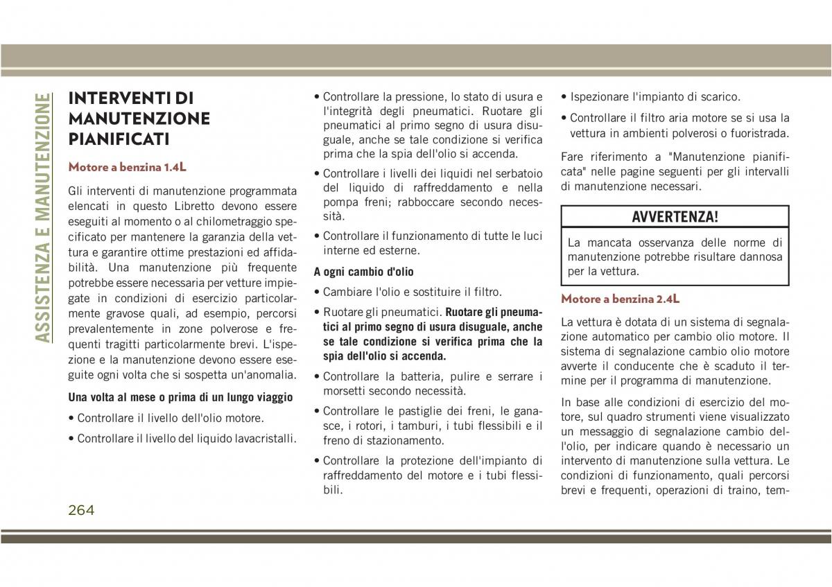 Jeep Compass II 2 manuale del proprietario / page 266