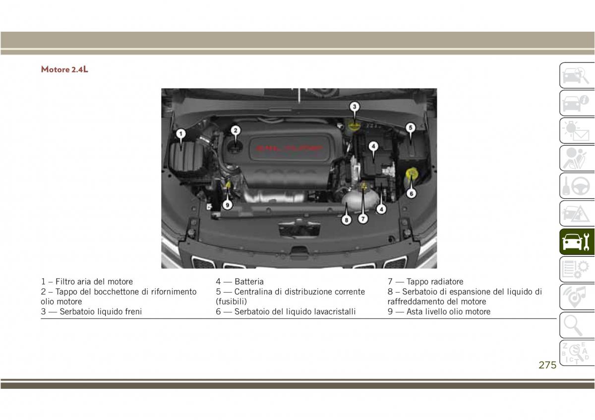 Jeep Compass II 2 manuale del proprietario / page 277