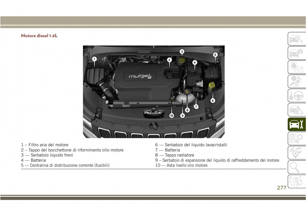 Jeep Compass II 2 manuale del proprietario / page 279