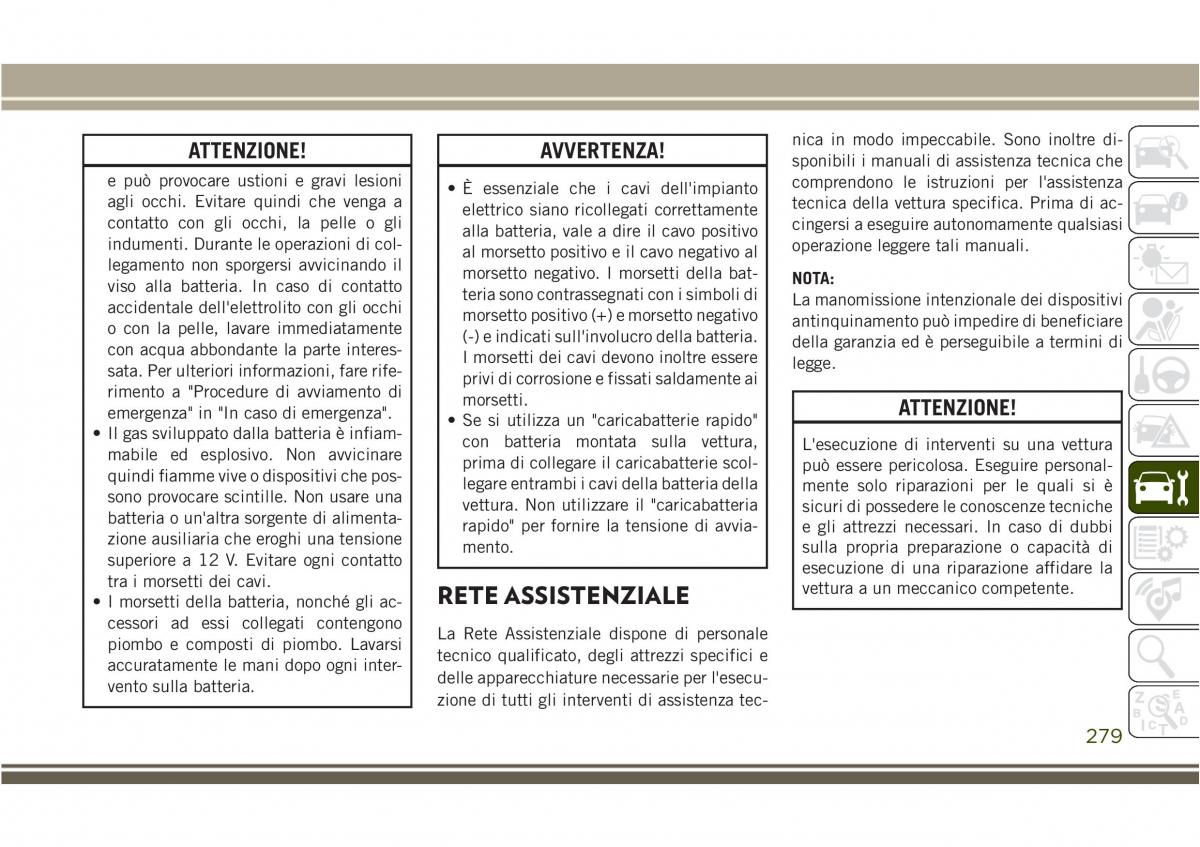 Jeep Compass II 2 manuale del proprietario / page 281