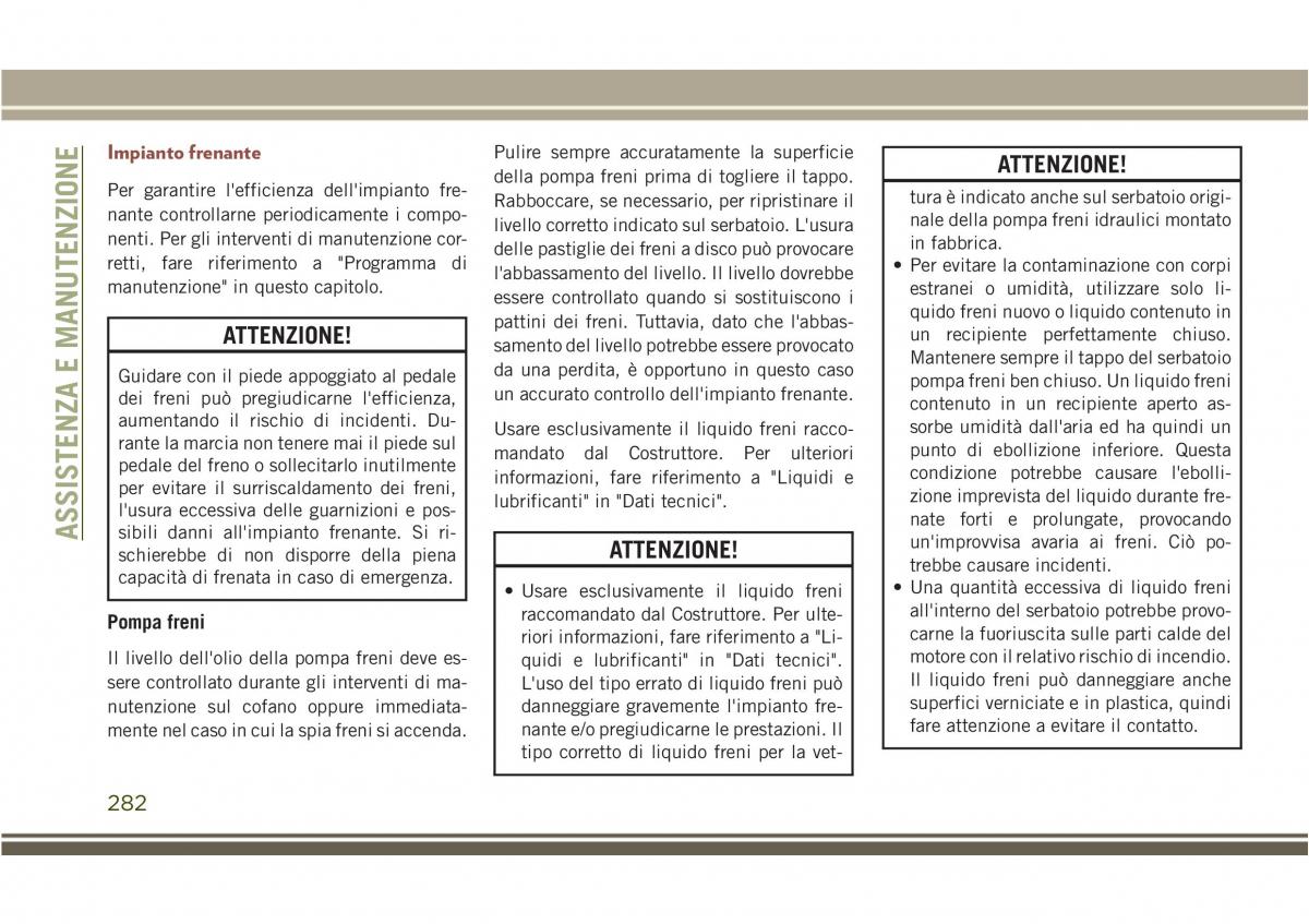 Jeep Compass II 2 manuale del proprietario / page 284