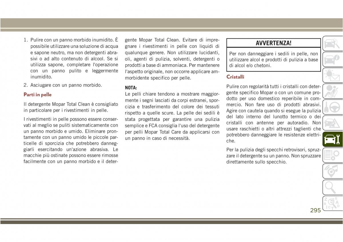 Jeep Compass II 2 manuale del proprietario / page 297