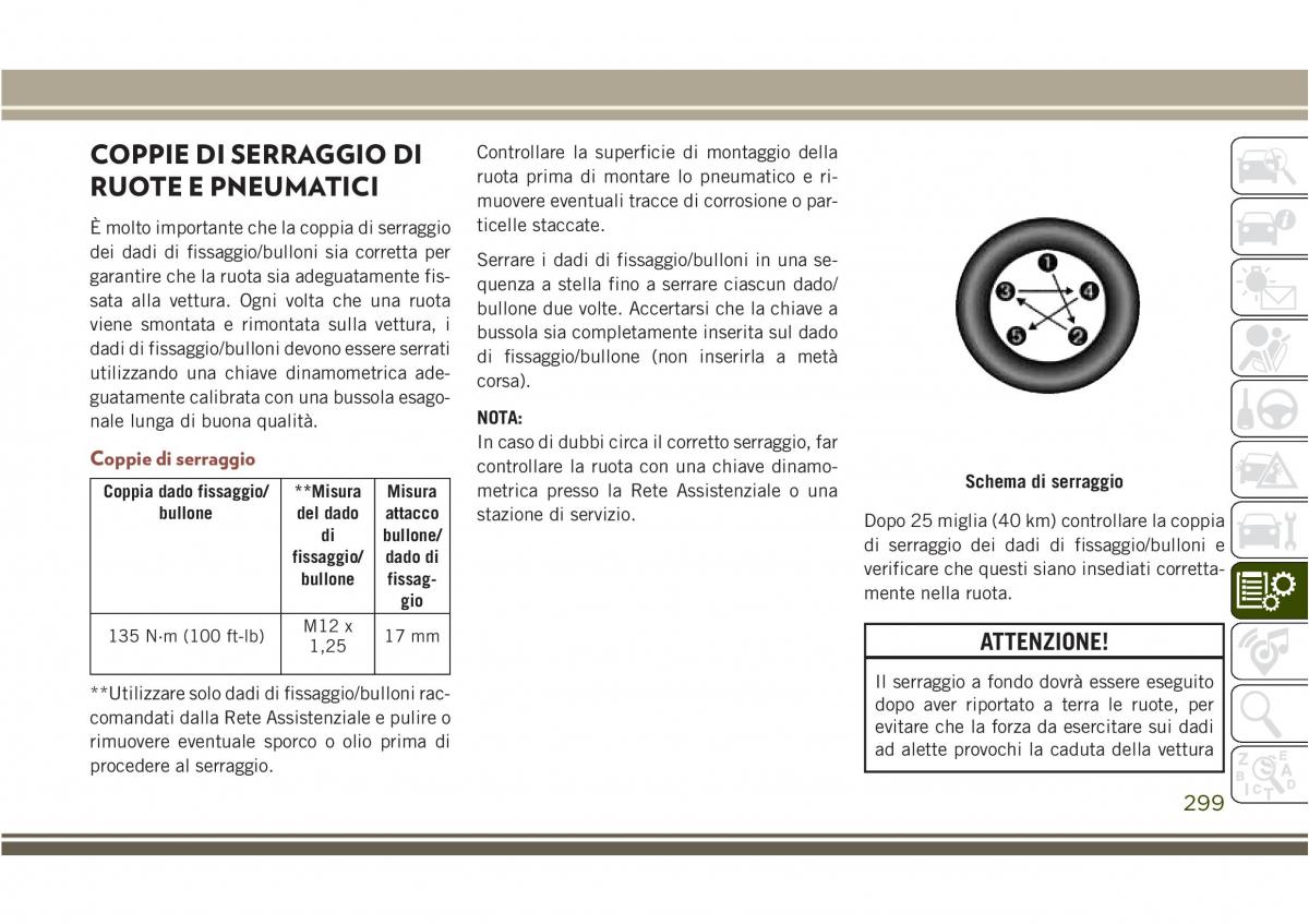 Jeep Compass II 2 manuale del proprietario / page 301