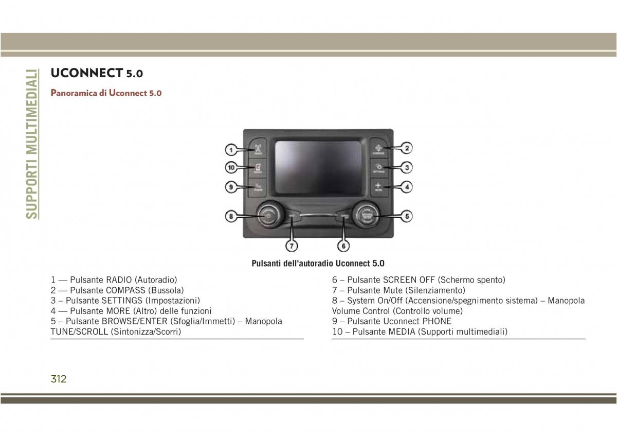 Jeep Compass II 2 manuale del proprietario / page 314