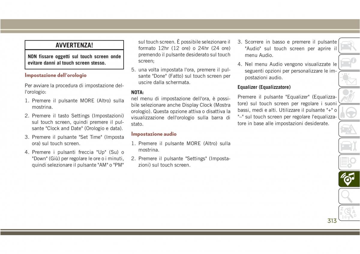 Jeep Compass II 2 manuale del proprietario / page 315