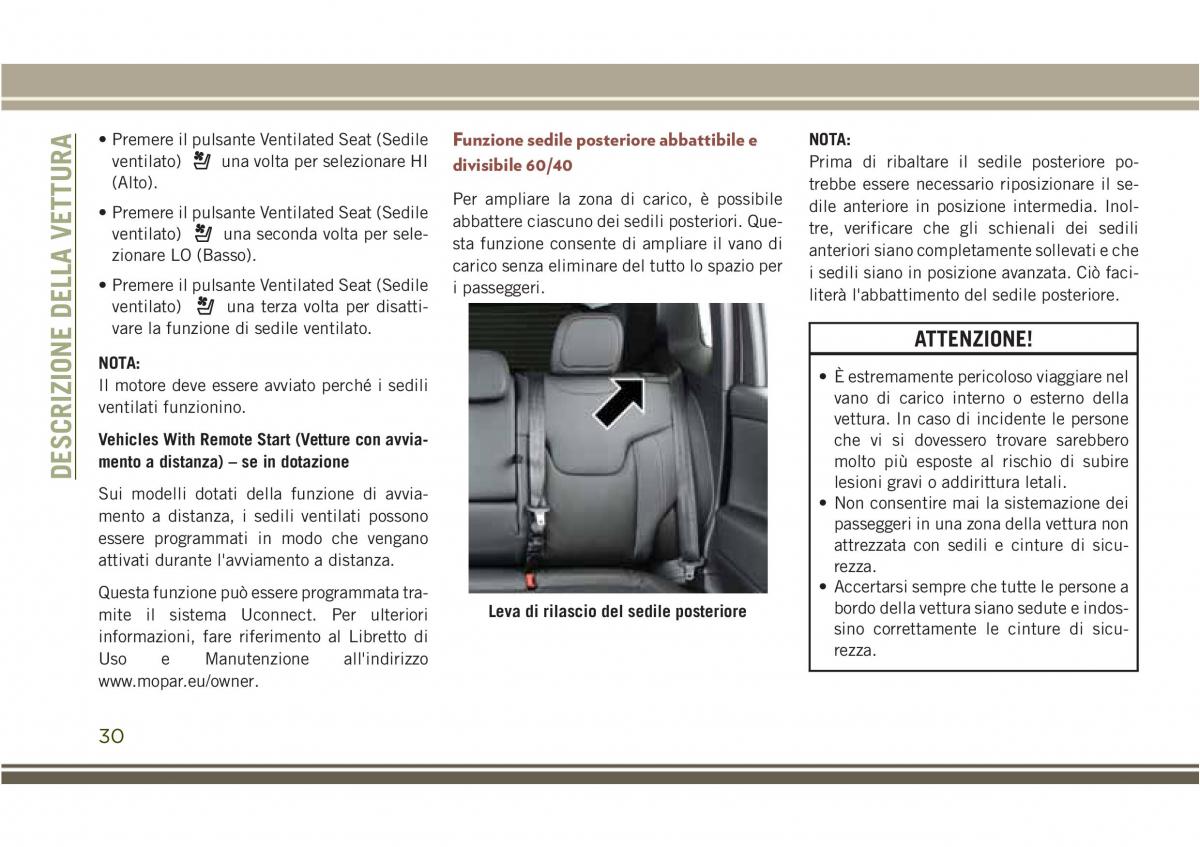 Jeep Compass II 2 manuale del proprietario / page 32