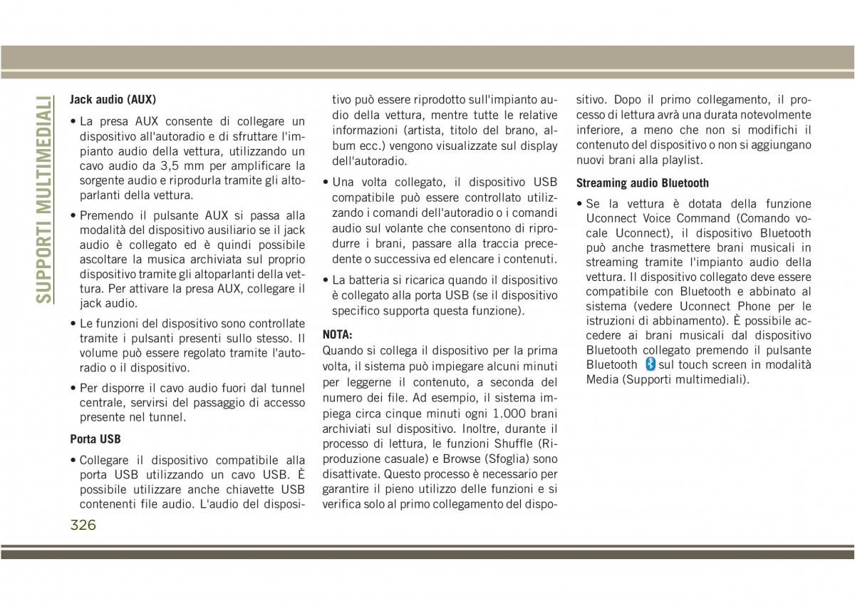 Jeep Compass II 2 manuale del proprietario / page 328