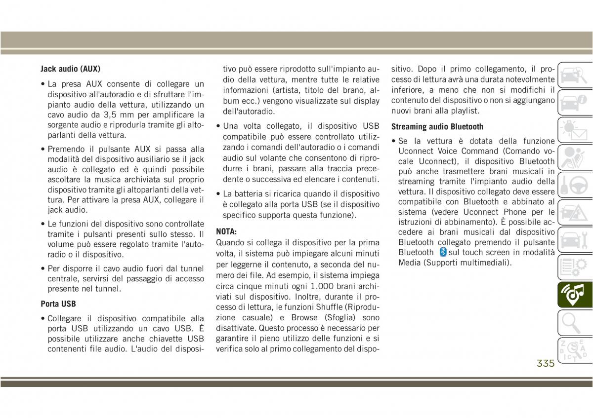 Jeep Compass II 2 manuale del proprietario / page 337