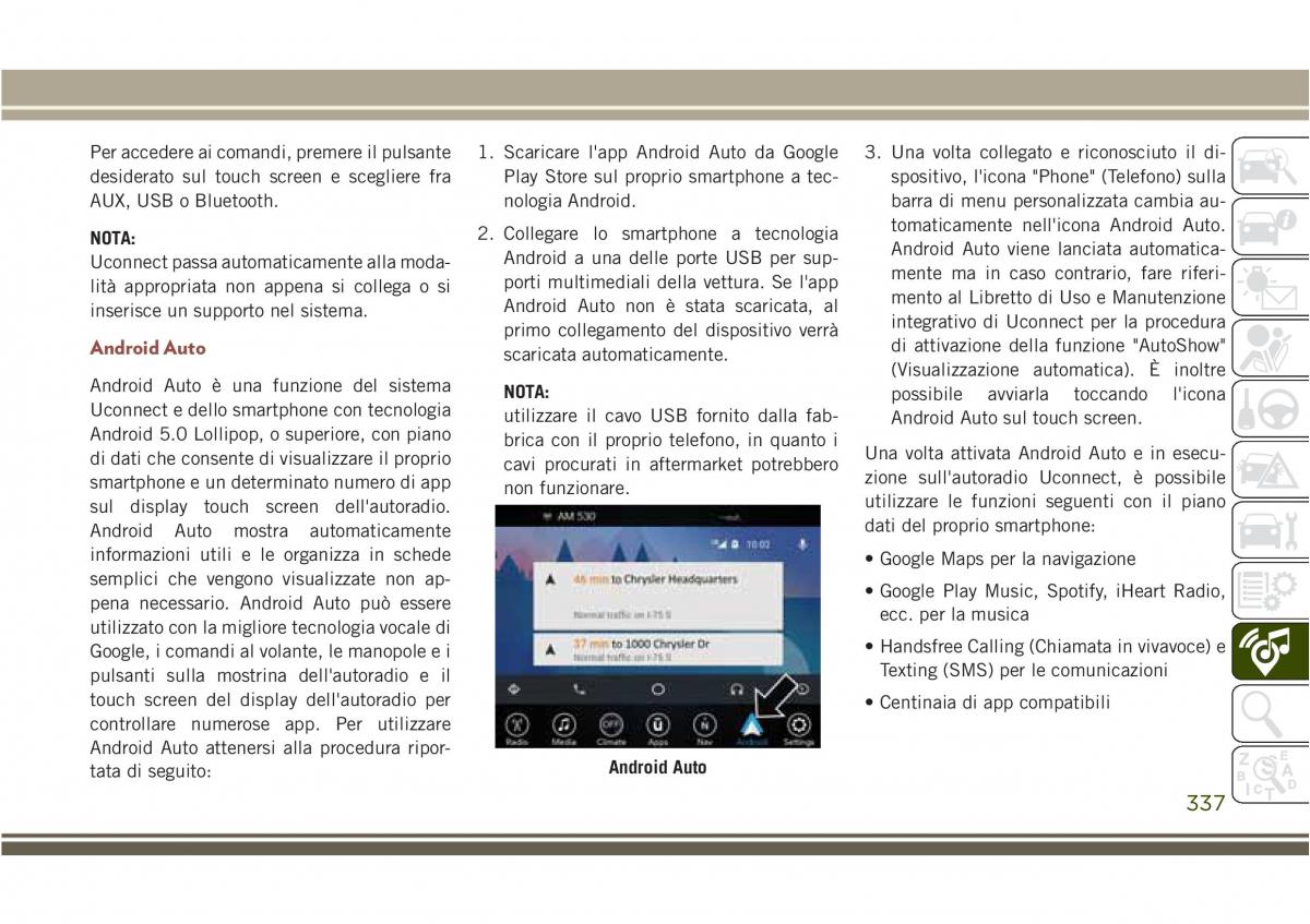 Jeep Compass II 2 manuale del proprietario / page 339