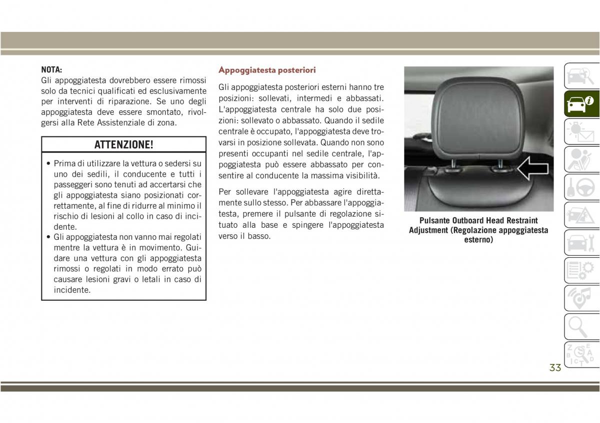 Jeep Compass II 2 manuale del proprietario / page 35