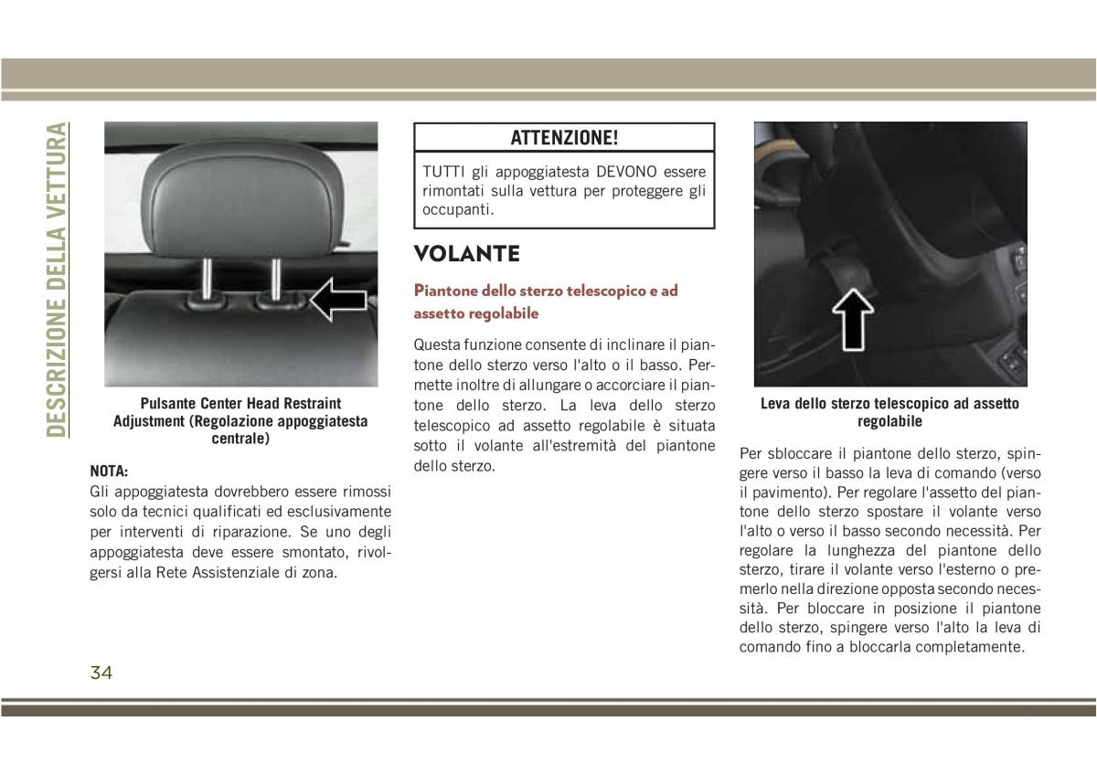 Jeep Compass II 2 manuale del proprietario / page 36