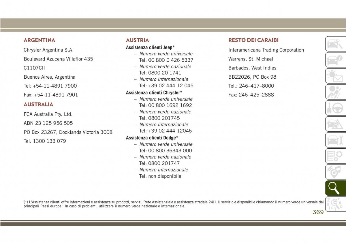 Jeep Compass II 2 manuale del proprietario / page 371