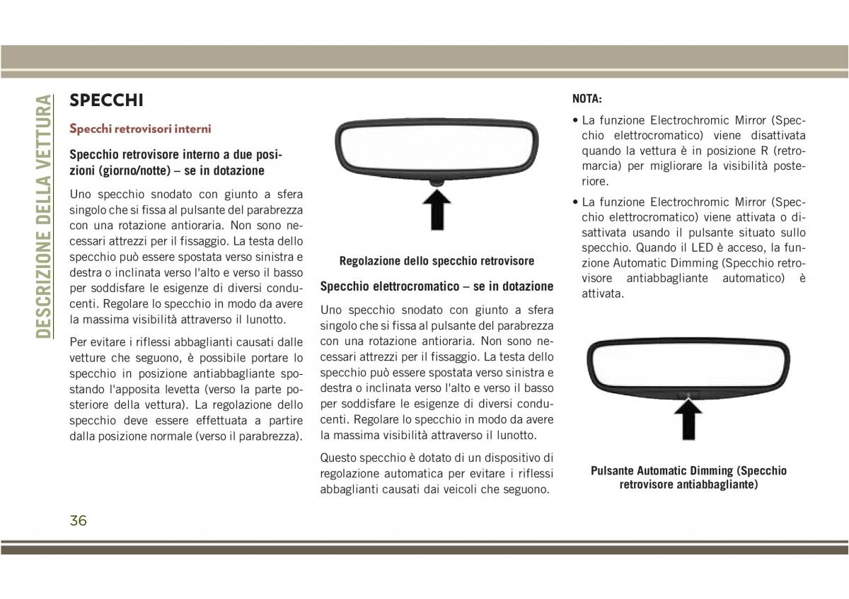 Jeep Compass II 2 manuale del proprietario / page 38