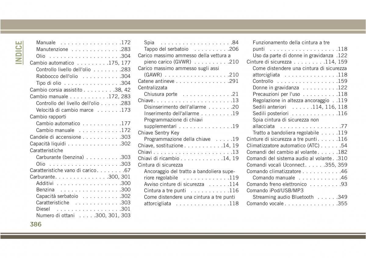 Jeep Compass II 2 manuale del proprietario / page 388