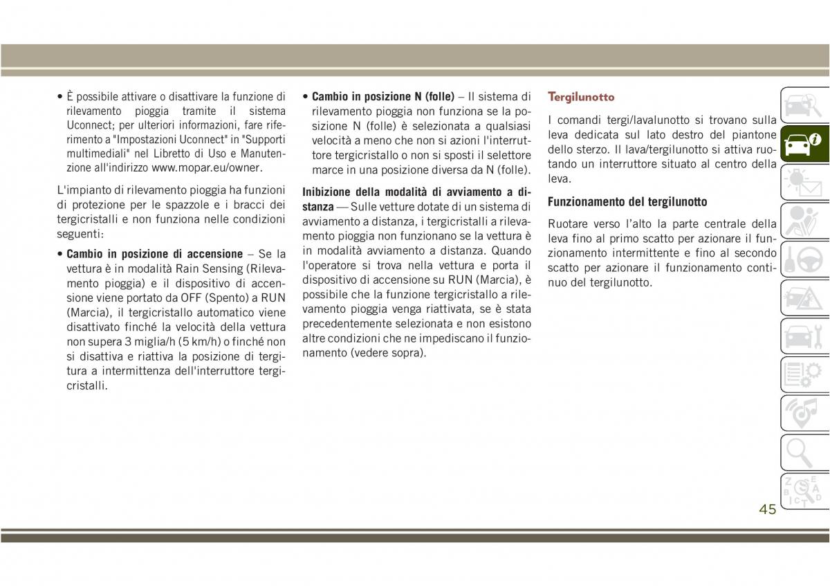 Jeep Compass II 2 manuale del proprietario / page 47