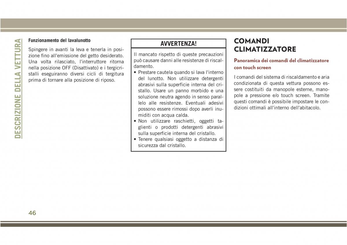 Jeep Compass II 2 manuale del proprietario / page 48