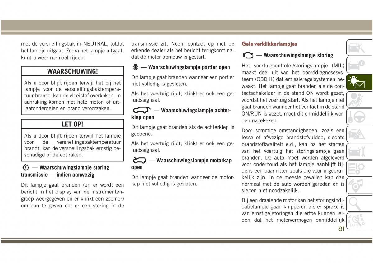 Jeep Compass II 2 handleiding / page 83