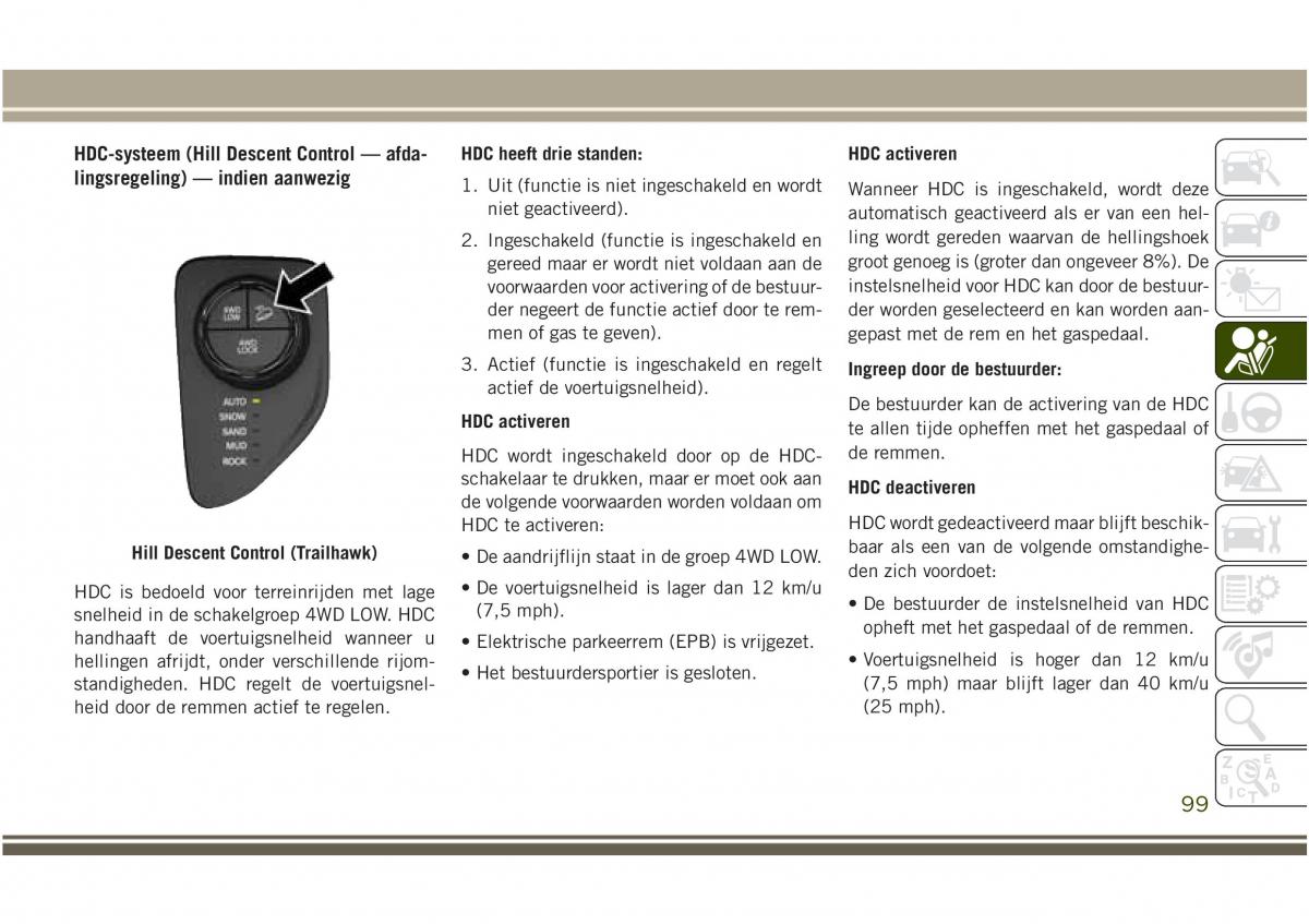 Jeep Compass II 2 handleiding / page 101