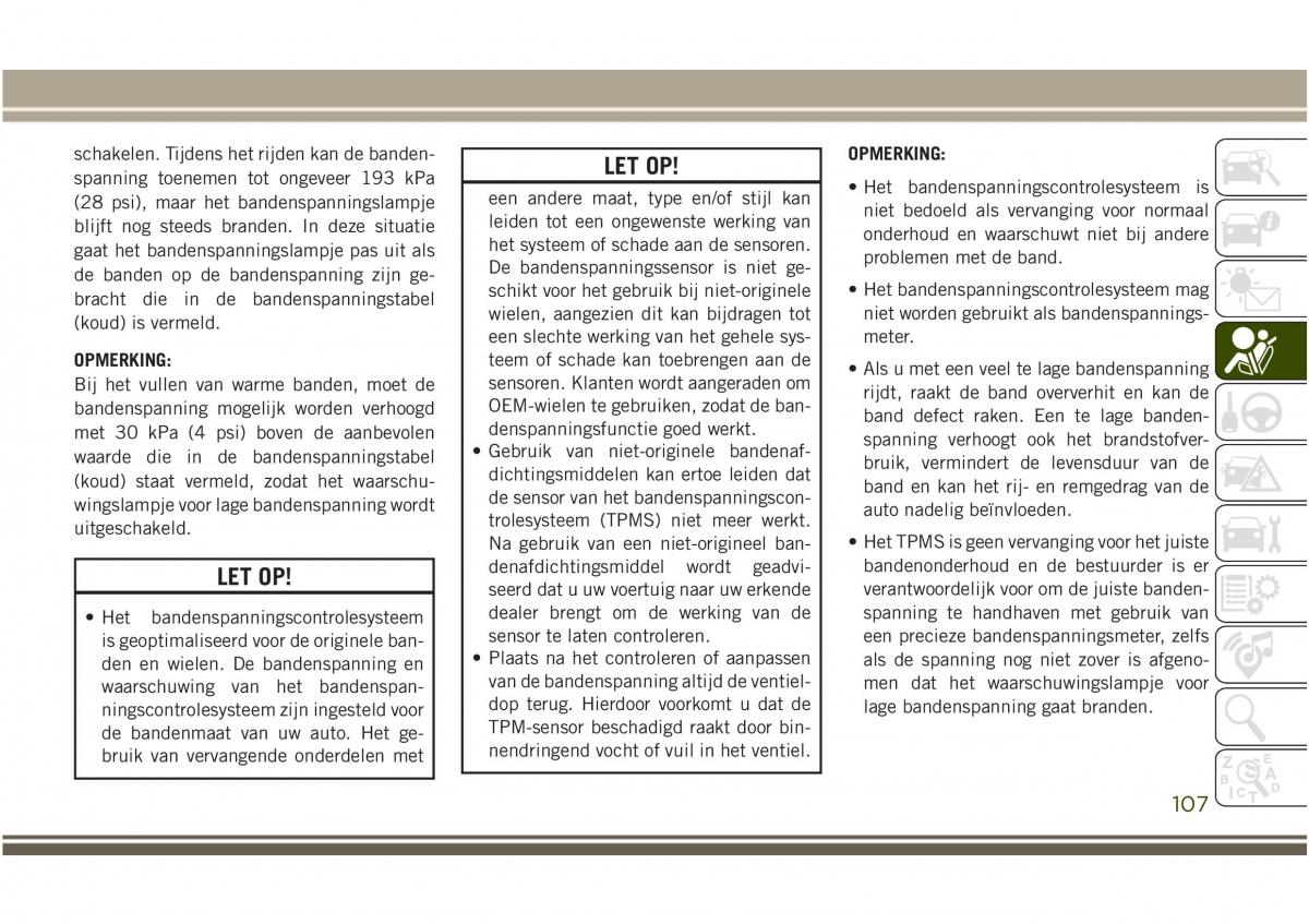 Jeep Compass II 2 handleiding / page 109