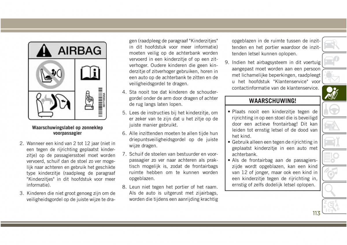 Jeep Compass II 2 handleiding / page 115