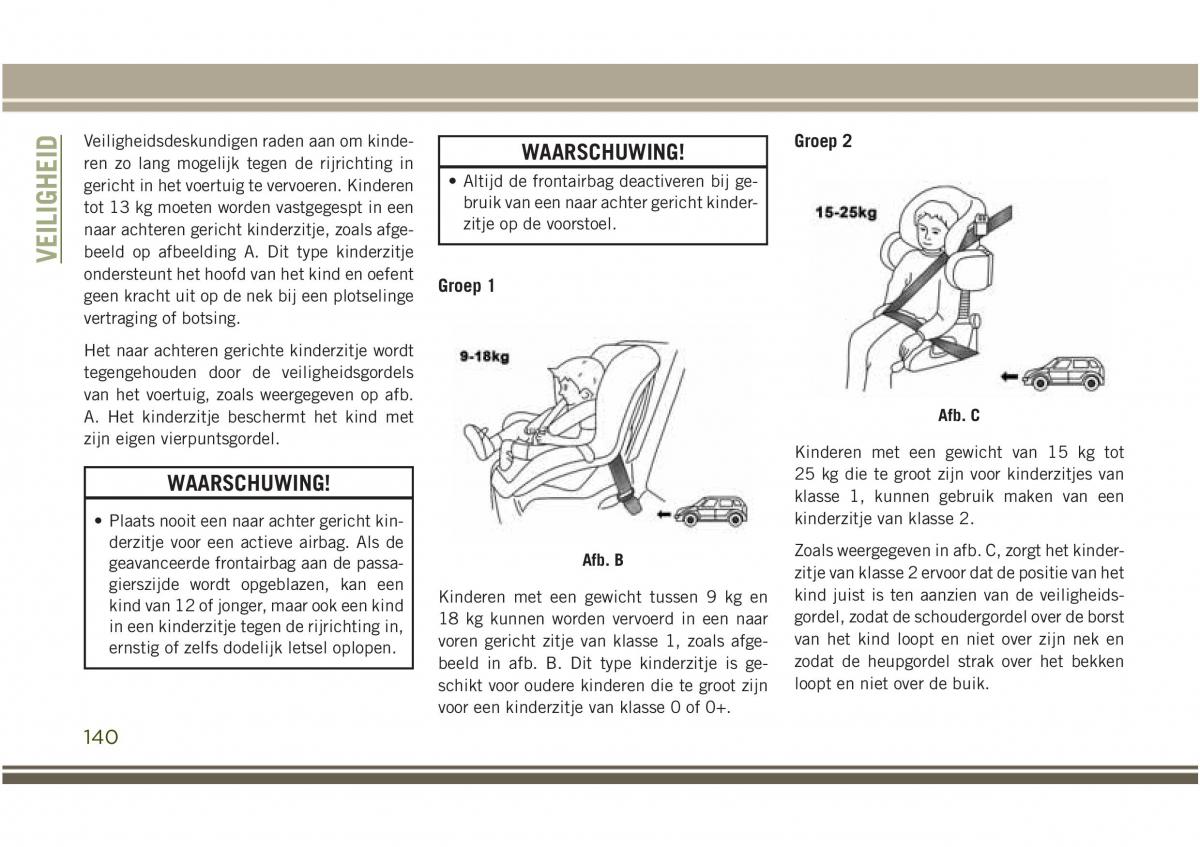 Jeep Compass II 2 handleiding / page 142