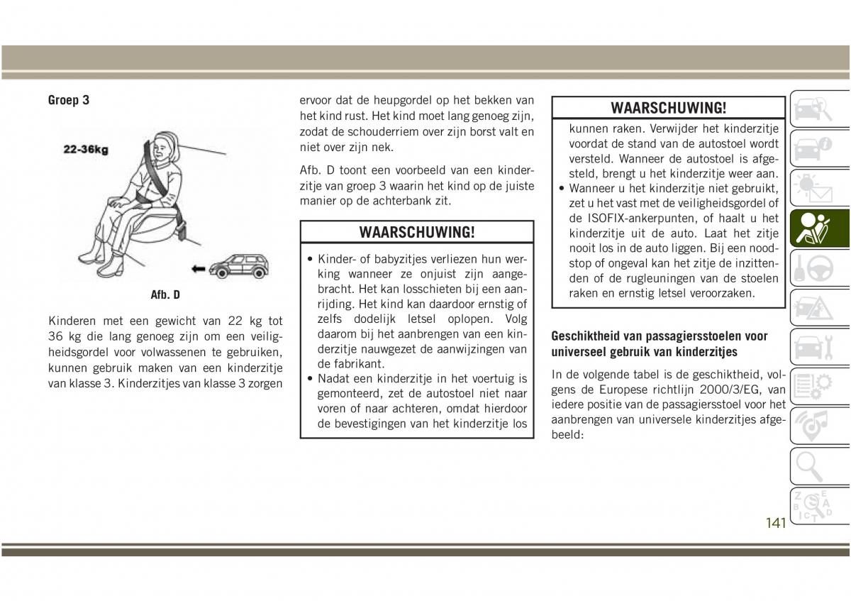 Jeep Compass II 2 handleiding / page 143