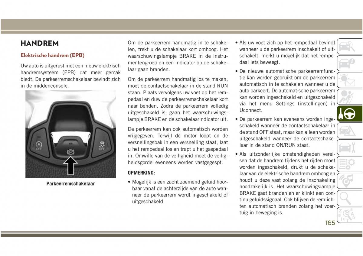 Jeep Compass II 2 handleiding / page 167