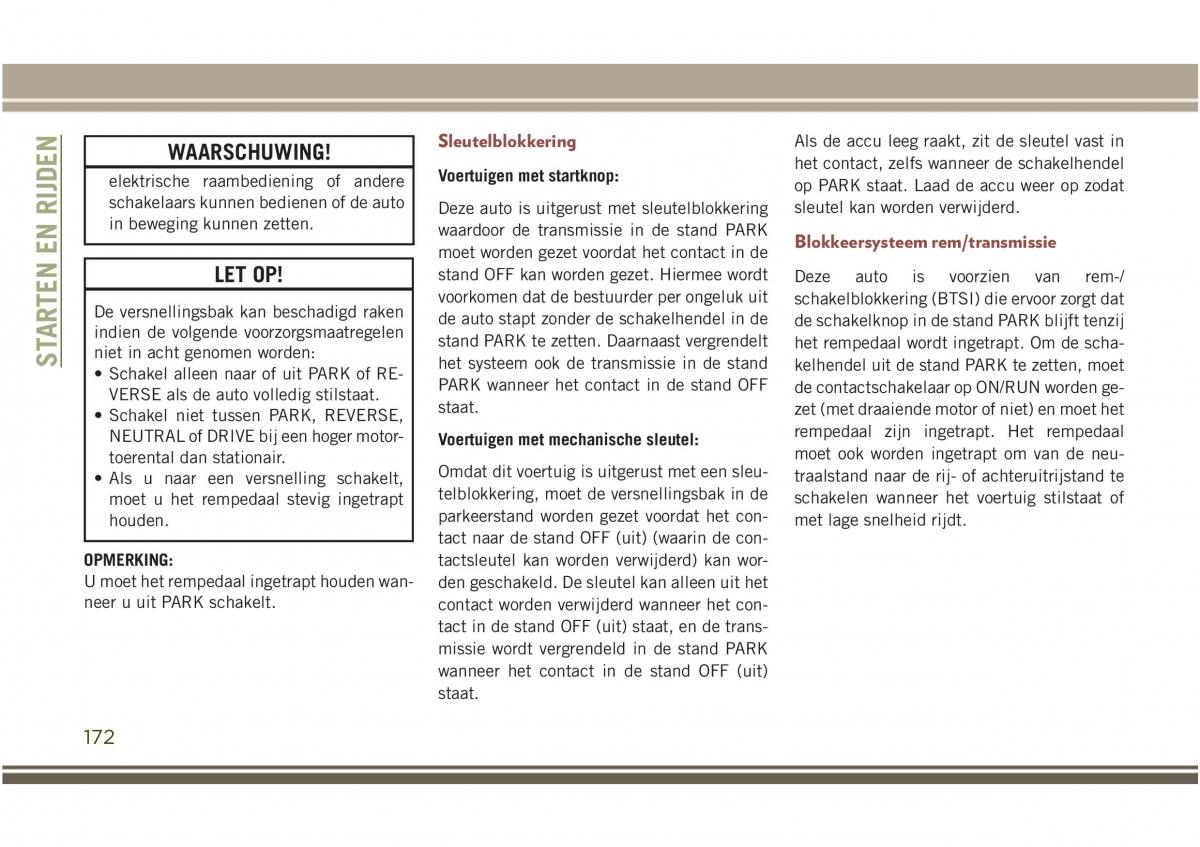 Jeep Compass II 2 handleiding / page 174